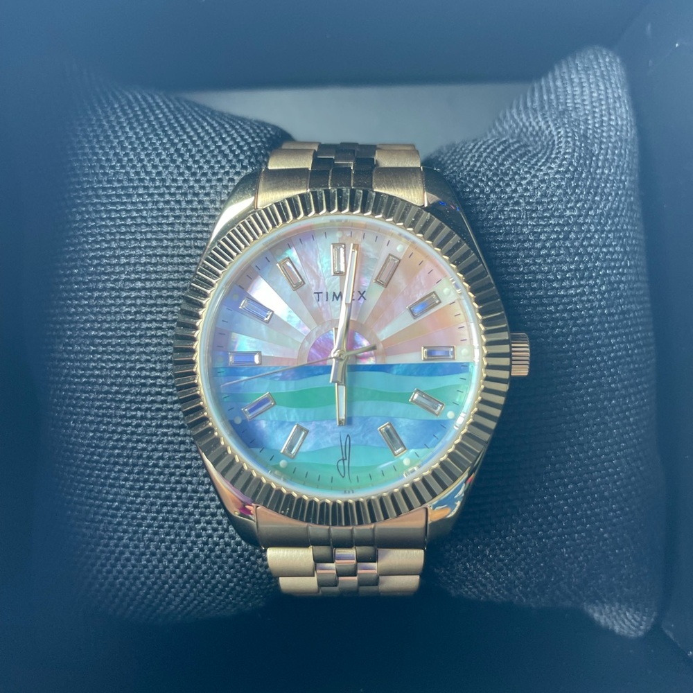 Timex x Jacquie Aiche sunset watch